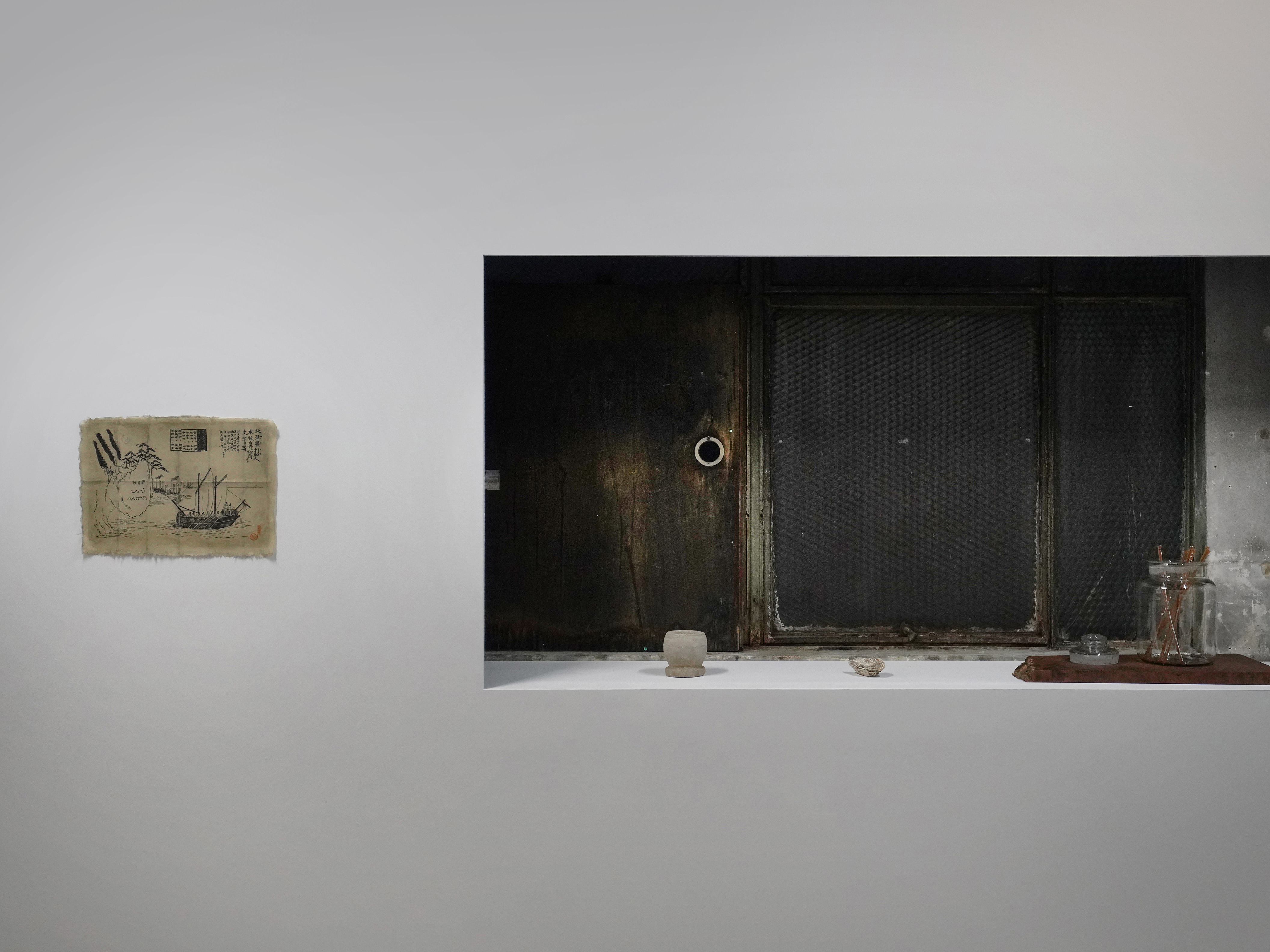 展示風景：《志田塗装　虚実の皮膜》AZUMATEI PROJECT、横浜、2022年